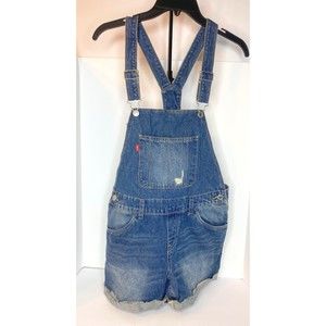 Levi’s Shortall Size 16 Reg Overall Jeans Shorts girls